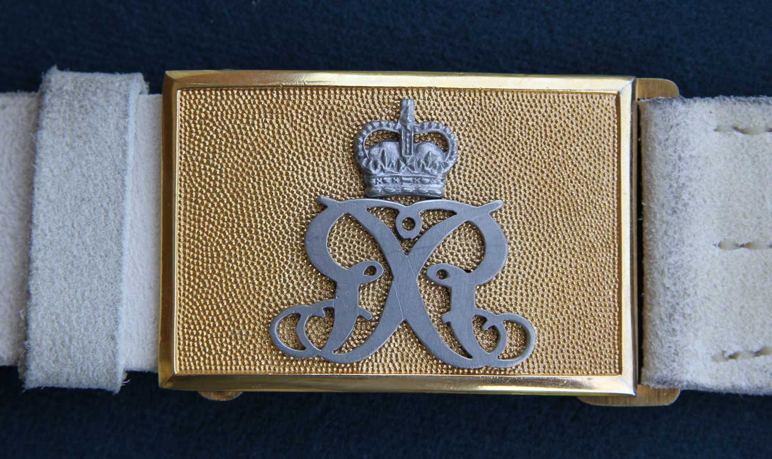 British, Staff Waistbelt Buckle (gold bkgd)