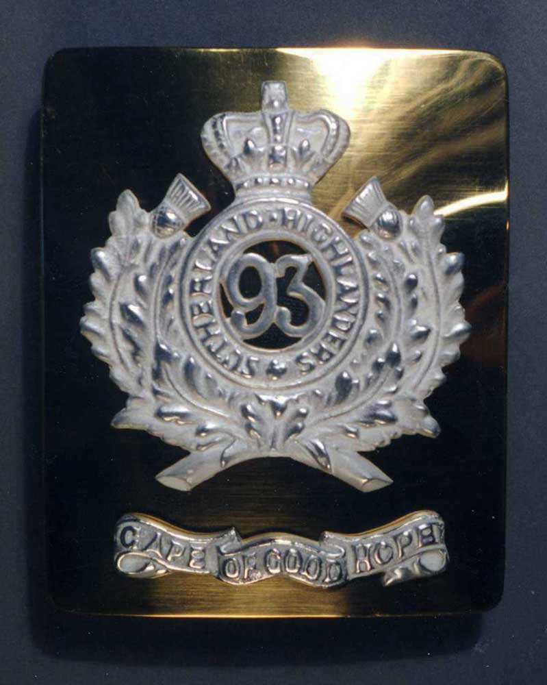 British, Crimean 93rd Officer Belt Plate - Click Image to Close