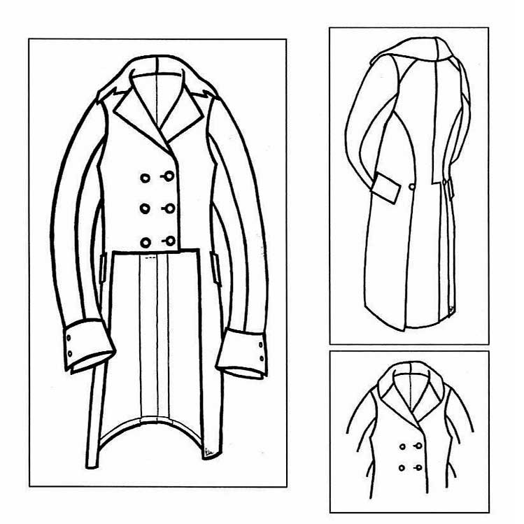 Man's Regency Tailcoat (M-Notch/Roll Collar) - Click Image to Close