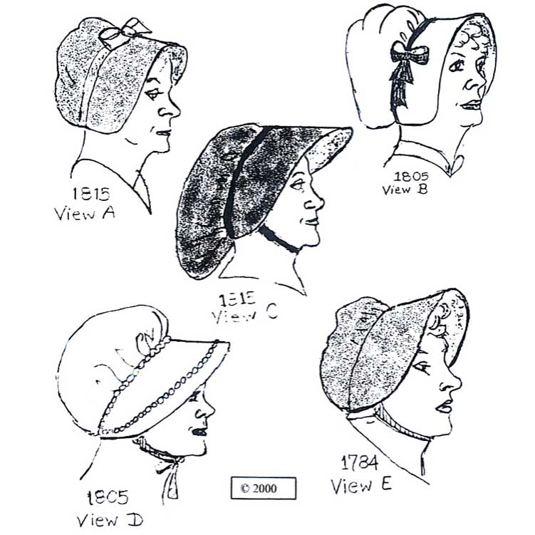 Workwoman's Outdoor Bonnets - Click Image to Close