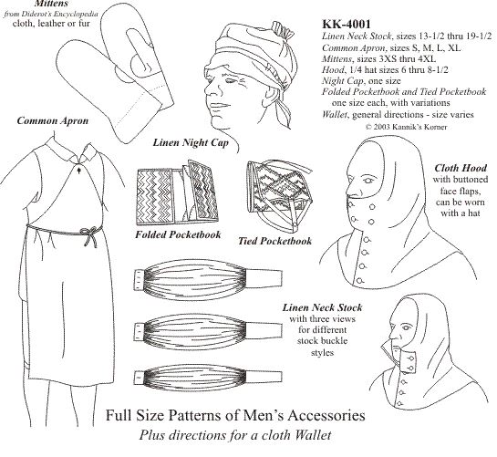 Man's Accessories c 1740-1830