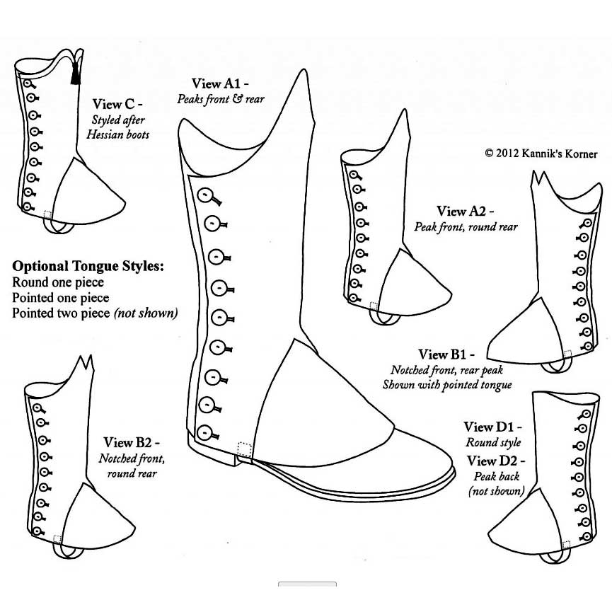 Man’s Gaiters or Spatterdashes Pattern - Click Image to Close
