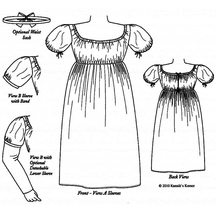 Regency Girl's Frock - Click Image to Close