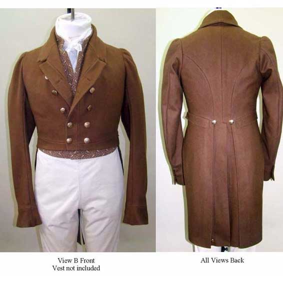 Men’s Regency Tailcoat 1810-1830