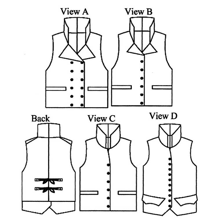 1795-1817 Men’s Vest (Waistcoat) - Click Image to Close