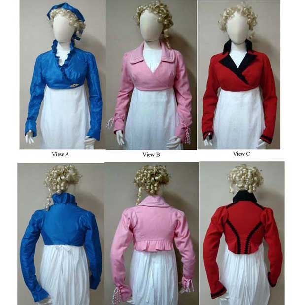 Ladies’ Wrap Front Spencer Jacket 1798-1809