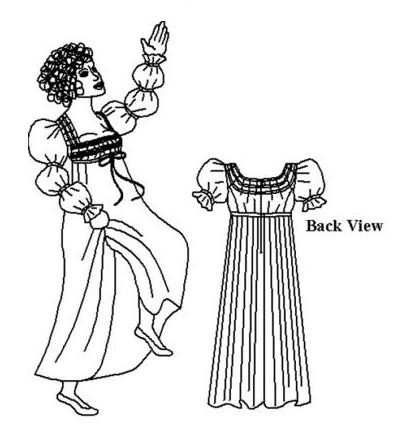 Regency Frock - Click Image to Close
