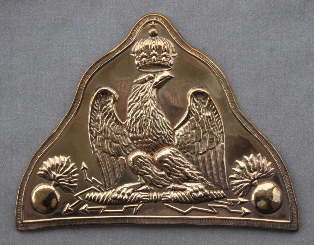French, Imperial Guard (1804-15) Bearskin Plate - Click Image to Close