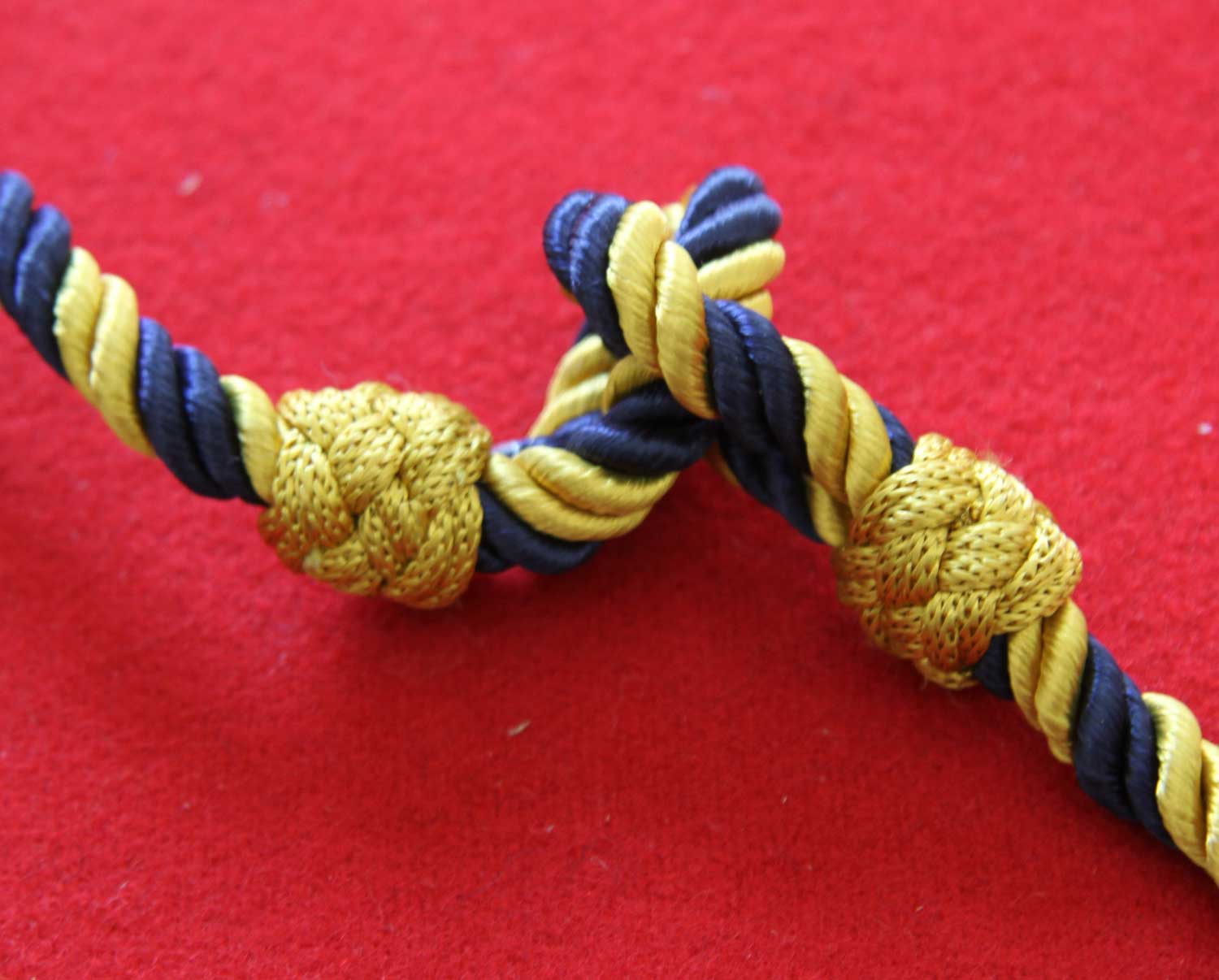 Blue and Gold Cord - Click Image to Close