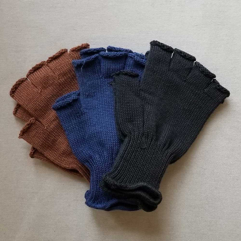 Gloves, 100% Wool, Fingerless, Short - Click Image to Close