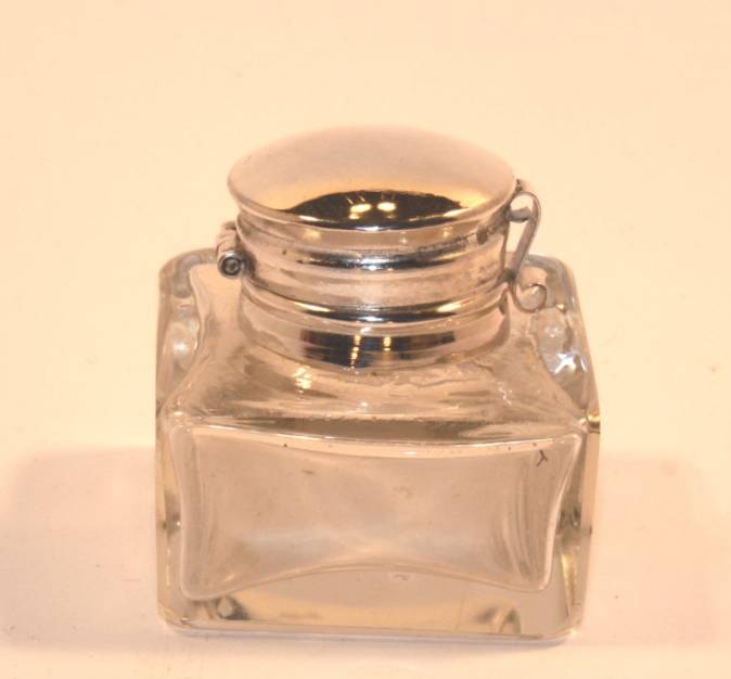 Inkwell, Small Glass, clear