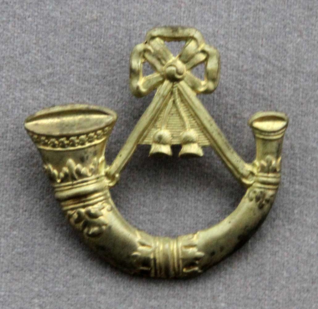 British, Light Infantry Bugle Horn (1800-15) Shako Plate
